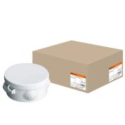 Коробка ОП D85х40мм, крышка, IP54, 4вх. (SQ1401-0502) Распаячная коробка