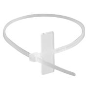 Хомут 2,5x110 белый (100шт) (252110SR-M) Хомут маркировочный, горизонтальная табличка под замком 20х9