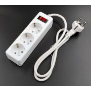 SP3W-510 GARDA Сетевой фильтр 3 розетки, 1м, белый