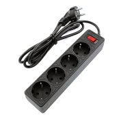 SP4B-530 GARDA Сетевой фильтр 4 розетки, 3м, черный