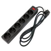 SP6B-550 GARDA Сетевой фильтр 6 розеток, 5м, черный