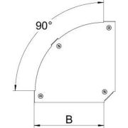 Крышка для угла горизонтального 90град. осн.100 DFBM 90 100 DD OBO 7138540