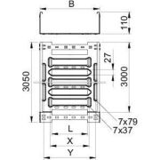 Лоток листовой перфорированный 100х110 L3050 сталь 1.5мм SKSM 110 FT OBO 6059631