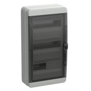 Корпус пластиковый навесной TEKFOR КМПн-36 IP65 черная прозрачная дверь (TF5-KP72-N-36-65-K03-K02) Корпус пластиковый