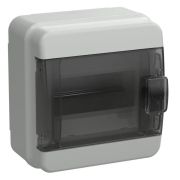 Корпус пластиковый навесной TEKFOR КМПн-6 IP65 черная прозрачная дверь (TF5-KP72-N-06-65-K03-K02) Корпус пластиковый