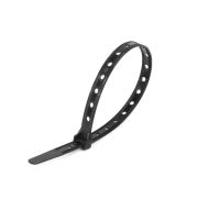 Хомут нейлоновый КСО«Multihole» 10х280 черн. (уп.100шт) Fortisflex 81157