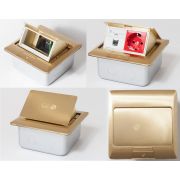 Люк на 2 поста (45х45), латунь, с металлической коробкой, IP44 (300003) Люк