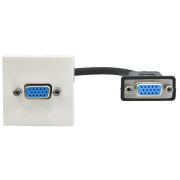 Розетка мультимедийная VGA M/M PRIMER РКМ-10-20-П 1 модуль белая (PR-KK40D-RV-0-1-K01) Розетка мультимедийная