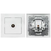 Валенсия розетка тв 1-местная 75Ом (EWA00-027-10) Розетка тв 1-местная 75Ом