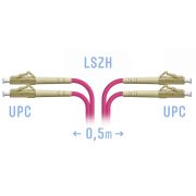 Патчкорд оптический LC/UPC-LC/UPC MM (OM4) Duplex 0,5 метра