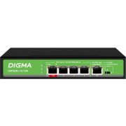 DSP204G-1G-T80 (L2) 5х1Гбит/с 4PoE 4PoE+ 1PoE++ 80W Коммутатор с питанием по PoE