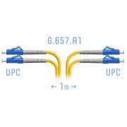 Патчкорд оптический B-Optix LC/UPC SM G.657.A1 Duplex 1 метр