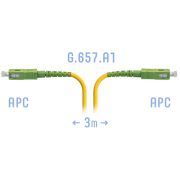 Патчкорд оптический B-Optix SC/APC SM G.657.A1 3 метра