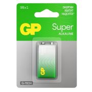 GP Super Alkaline 9V Крона (GP 1604AA21-5CRSBC1), БЛИСТЕР Алкалиновая батарейка