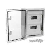 ЩРН-24 IP65 Корпус пластиковый распределительный прозрачная дверь 400х300х170 (PR08.26503) Корпус пластиковый