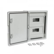 ЩРН-24 IP65 Корпус пластиковый распределительный серая дверь 400х300х170 (PR08.26499) Корпус пластиковый