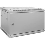 Шкаф телекоммуникационный настенный 9U, 600х600х500 (ШхГхВ) (металлическая дверь)