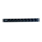 NTSS-PDU-DA2037 гор.размещ. 9xSchuko базовые 16A клеммная колодка Блок розеток 19