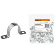 Скоба металлическая 2-х лапковая D60-63мм (50 шт) TDM (SQ0409-0021) Скоба двухлапковая оцинкованная