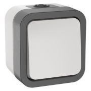 TORS Выключатель 1-клавишный кнопочный TS210 открытой установки 10А IP55 серо-белый (TS-V14-0-10-55-K41) Выключатель кнопочный серии TORS