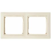 Valena рамка 2-местная, слоновая кость (774352) Рамка