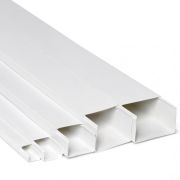 Кабель-канал 100х60 двойной замок, белый (514-001) Кабель-канал