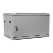 Шкаф телекоммуникационный настенный 6U, 600х450х370мм (металлическая дверь)